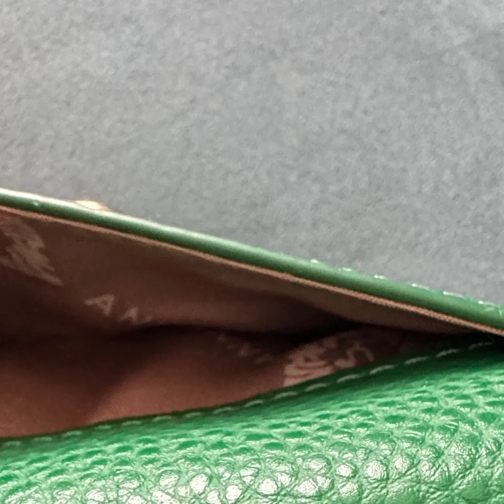 Anne Klein Green Key Holder with Gold Chain